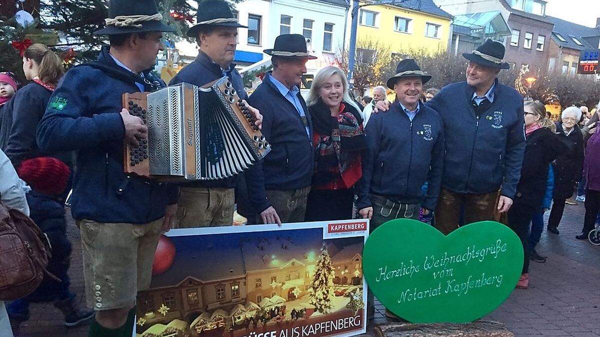 Die Kapfenberger Delegation bekam in Frechen auch Besuch von Bürgermeisterin Susanne Stupp		