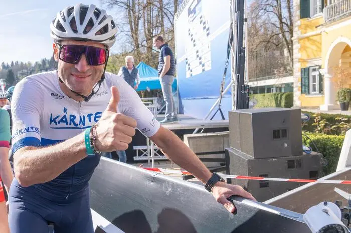 Auch Radkoordinator Paco Wrolich konnte den Start kaum erwarten