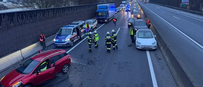 Sechs Fahrzeuge waren in die Karambolage verwickelt