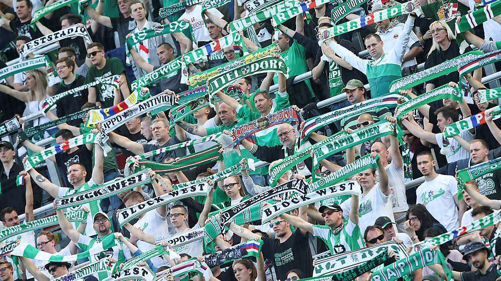 13.000 Rapid-Fans kommen heute in das Wörthersee-Stadion nach Klagenfurt
