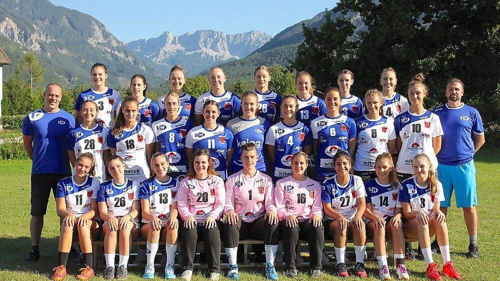 So sieht sie aus, die heurige Damen-Mannschaft der SG Kelag Ferlach/Feldkirchen