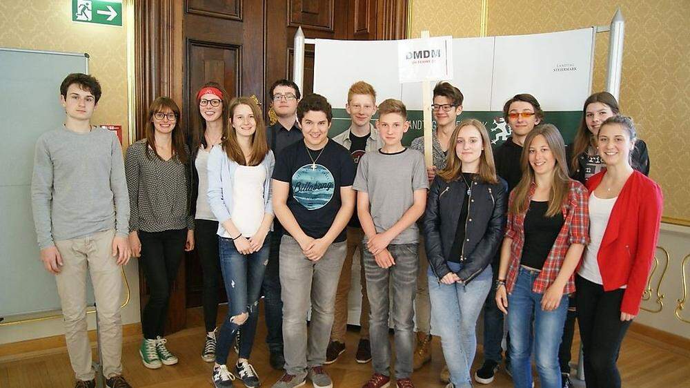 Seckauer Schüler in Graz