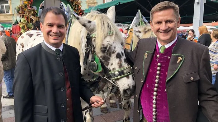 Landeshauptmannstellvertreter Michael Schickhofer und Bürgermeister Kurt Wallner