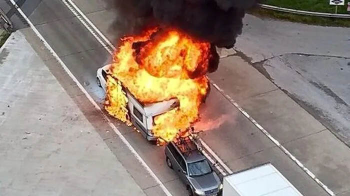 Ein Flammeinferno nach dem Unfall sorgte für eine mehrstündige Sperre des Gleinalmtunnels.