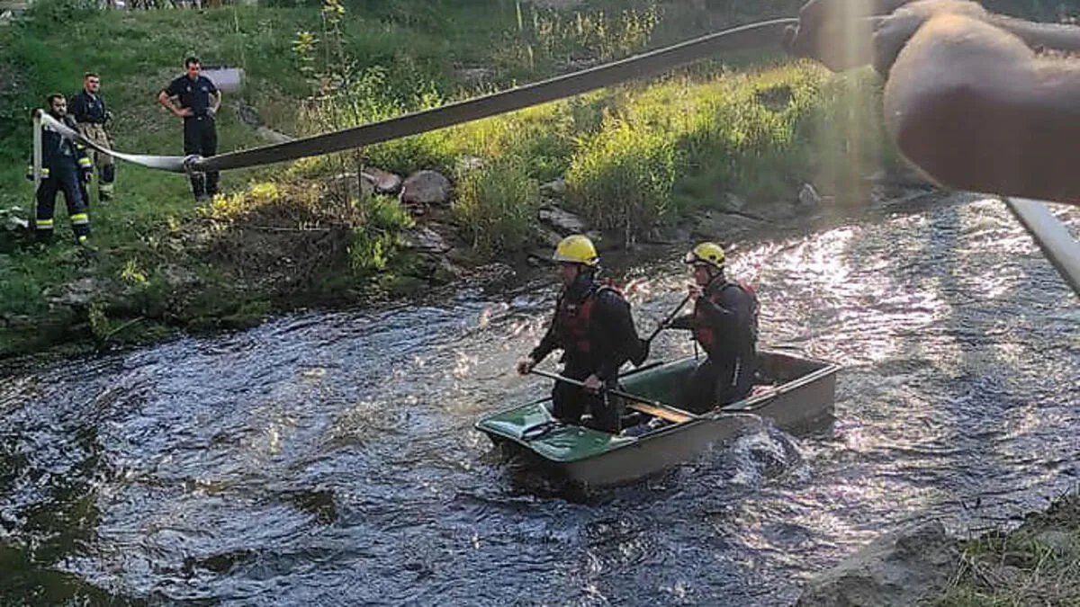 Feuerwehr bei der Suchaktion