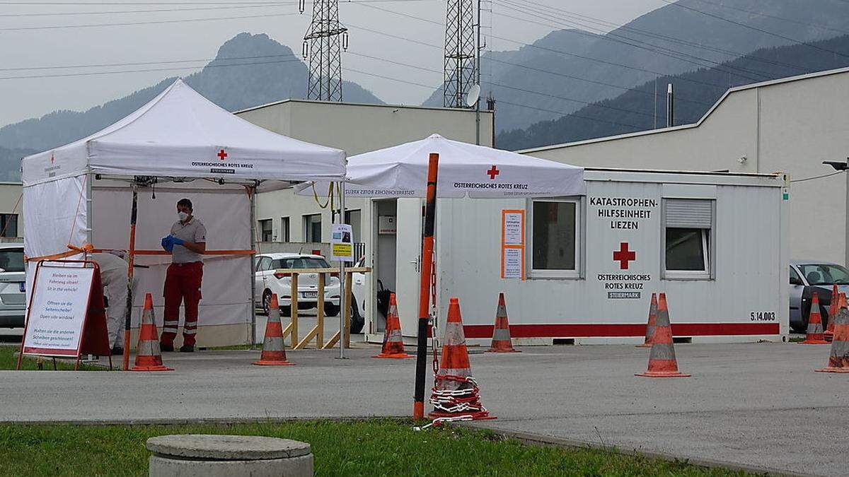 Auch auf der Teststraße in Liezen wird mit Hochdruck getestet 