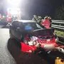 Die beiden Insassen flüchteten und ließen den Pkw auf der Schnellstraße stehen