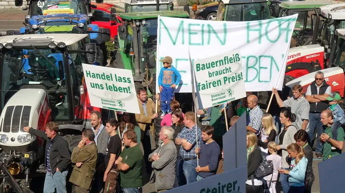 Bauerndemo in Knittelfeld