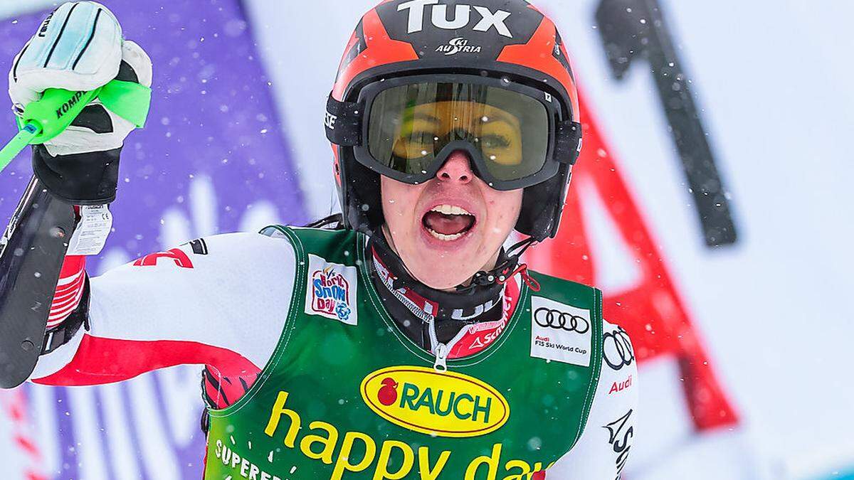 Steffi Brunner jubelte in Sölden über Platz fünf und damit ein erfolgreiches Comeback