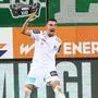 Sinan Karweina | ABD0112_20231022 - WIEN - ÖSTERREICH: Torjubel Sinan Karweina (Austria Klagenfurt) nach seinem Treffer zum 1:1 am Sonntag, 22. Oktober 2023, während der Admiral Bundesliga-Begegnung, 11. Runde, zwischen SK Rapid Wien und SK Austria Klagenfurt in Wien. - FOTO: APA/EXPA/THOMAS HAUMER