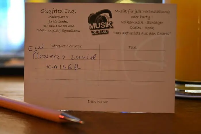 Die Musikwünsche der Gästen wurden zur vollsten Zufriedenheit erfüllt.