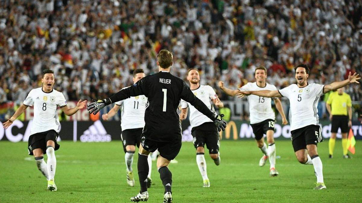 Deutschland nach dem Elferschießen im Halbfinale