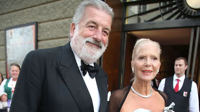Gerhard Tötschinger mit Lebensgefährtin Christiane Hörbiger 2014
