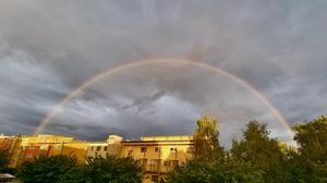 Doppelregenbogen, eingefangen über Graz-Andritz: Trotz Regen war der Mai überdurchschnittlich warm