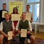 Preisträger Köfler, Lingenhel, Strutzmann, Springer und vorne Aste und Mörtl (von links)