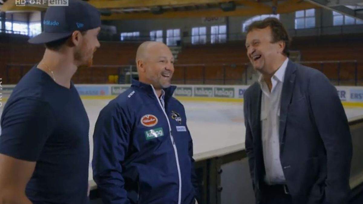 Michael Raffl, Gerhard Unterluggauer und Hanno Settele (von links)