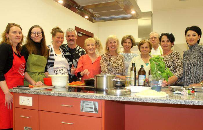 Teilnehmer des italinischen Kochworkshops