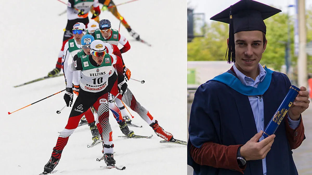 An vorderster Front wird man Druml in der Kombination nicht mehr sehen. Rechts Druml mit seinem Diplom in London