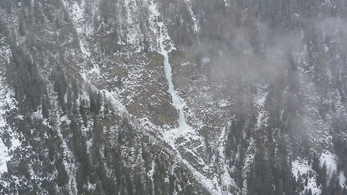 Auf dem Pockhorner Eisfall ereignete sich das Unglück