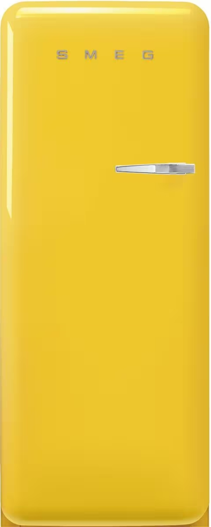 Mit seinen Retro-Rundungen machte der FAB-Kühlschrank von SMEG Haushaltsgeräte wieder emotional. Der Kühlschrank wurde vom unsichtbaren Nutzobjekt zum Mittelpunkt der Küche.