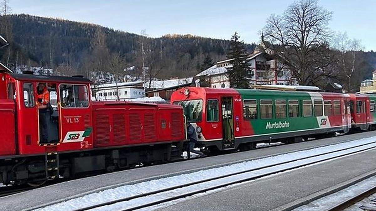 Ab Dienstagfrüh sollte die Murtalbahn wieder regulär in Betrieb sein