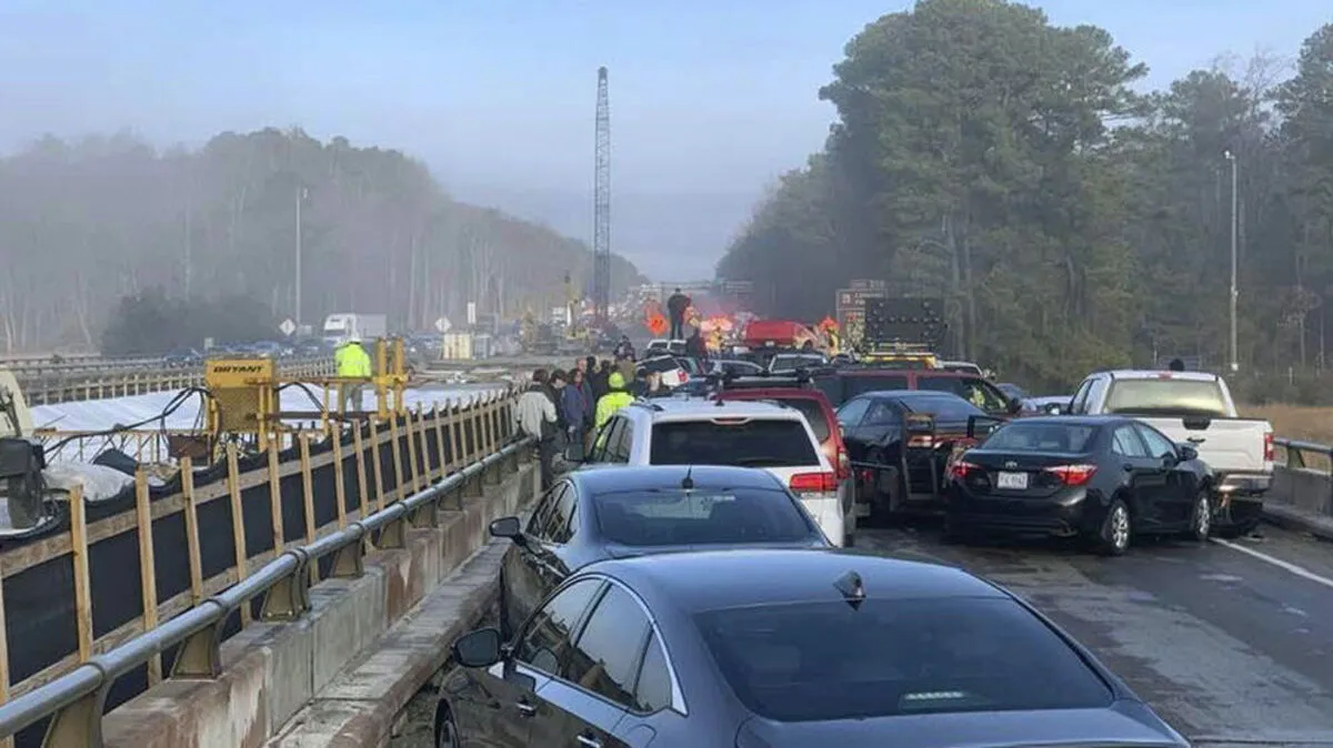 Die Unfallstelle in Virginia