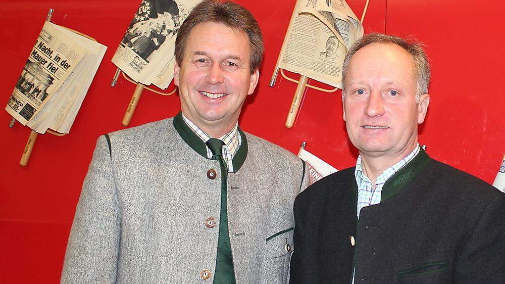 Werner Preßler (rechts) – mit Kammerpräsident Franz Titschenbacher – setzte sich mit dem Bauernbund durch