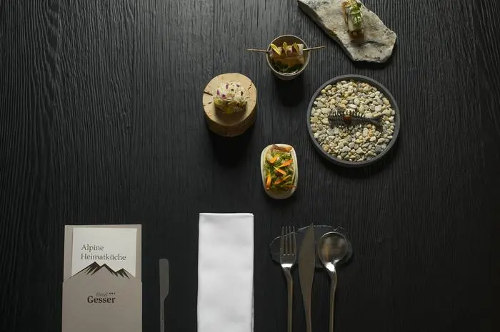 Lokale Produkte stehen in der alpinen Heimatküche von Gesser im Vordergrund