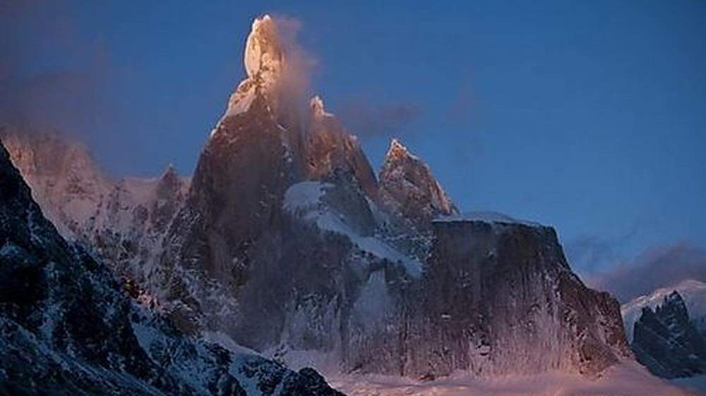 Der Cerro Torre ist 3128 Meter hoch und liegt in Patagonien