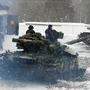 Ukrainische Panzerverbände stellen sich in der Nähe von Charkiv auf den Ernstfall einer russischen Invasion ein