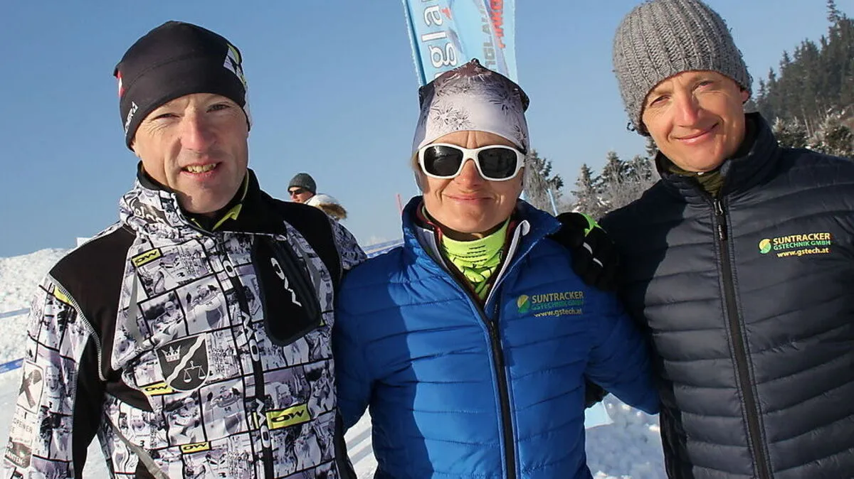 Das Team um Obmann Josef Skuk (links), Trainerin Darja Jernej und Vizeobmann Robert Slanic freute sich über viele Besucher