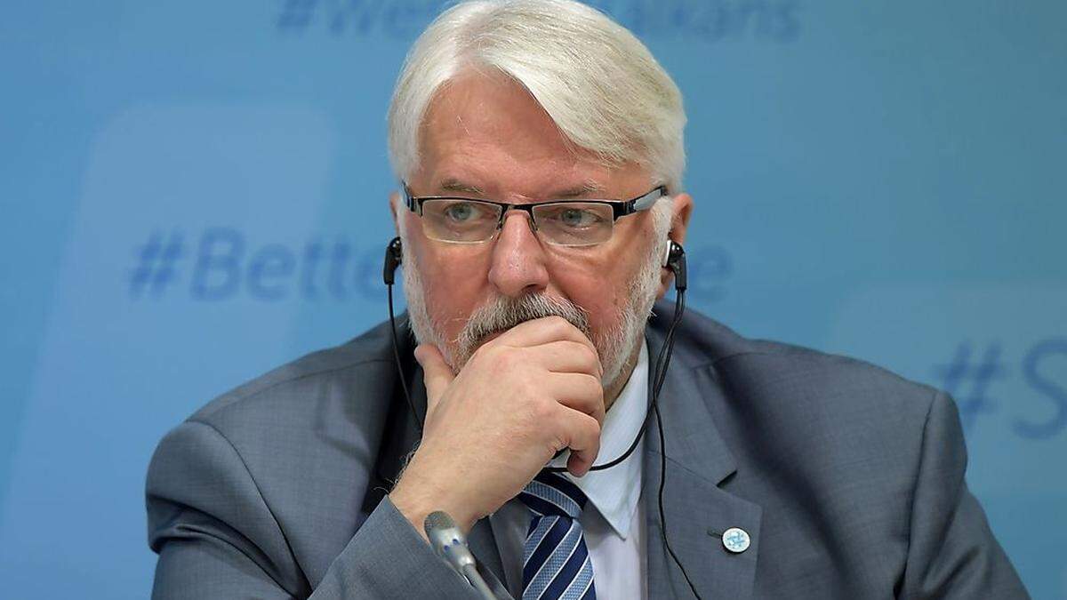 Der polnische Außenminister Witold Waszczykowski von der Regierungspartei Recht und Gerechtigkeit (PiS) hofft &quot;führenden europäischen Politiker zur Vernunft kommen&quot;. 