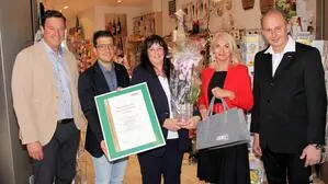 Jochen Bocksruker, Lukas Kalcher, Renate Wirth, Riki Vogl und Michael Karrer
