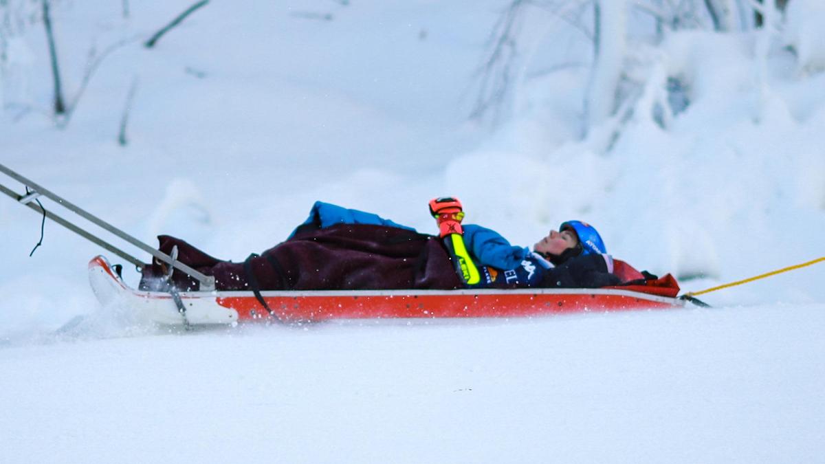 Das Rennen endete für Mikaela Shiffrin im Akja