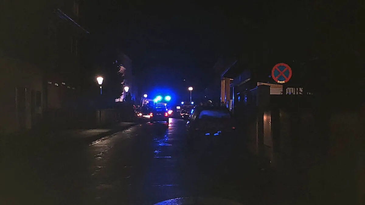 Blaulicht in der Feldbacher Färbergasse