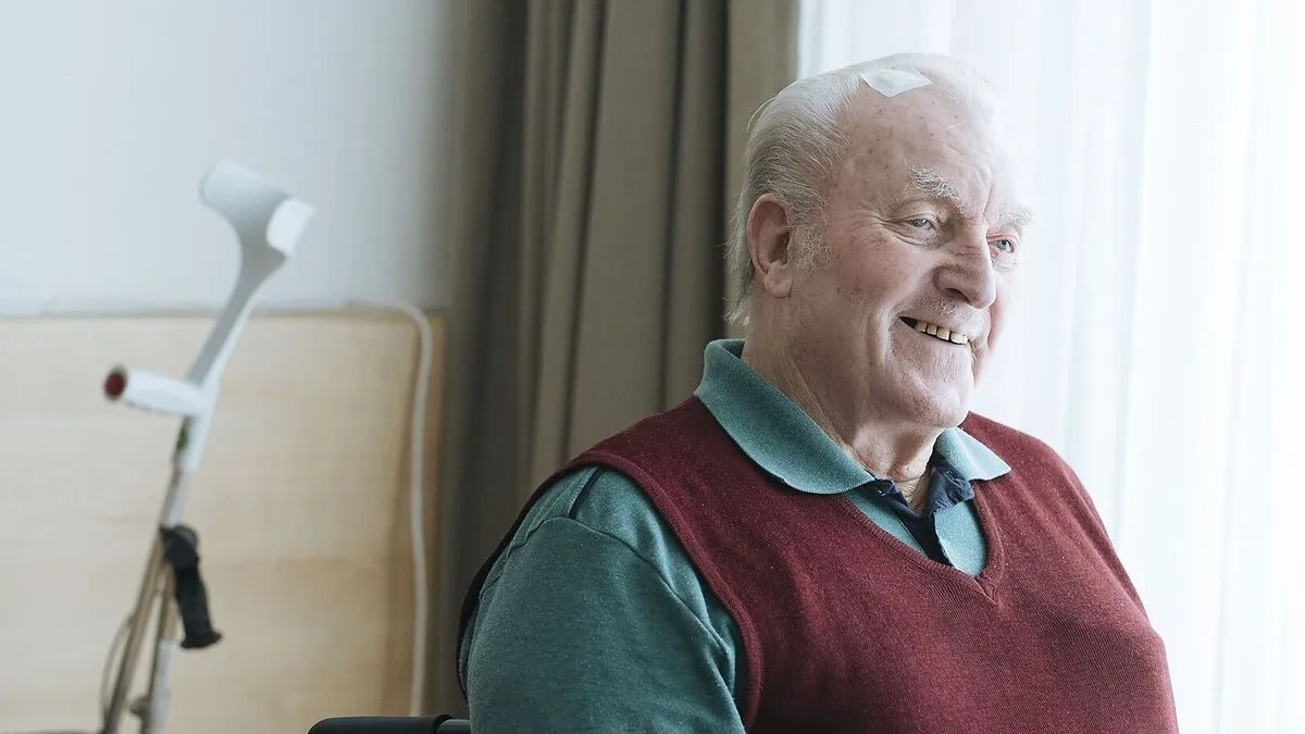 Josef Fuchs, Bewohner des Pflegewohnheims Wies, ist seinen "Engeln" dankbar