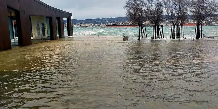 Muggia wurde am Montag überschwemmt
