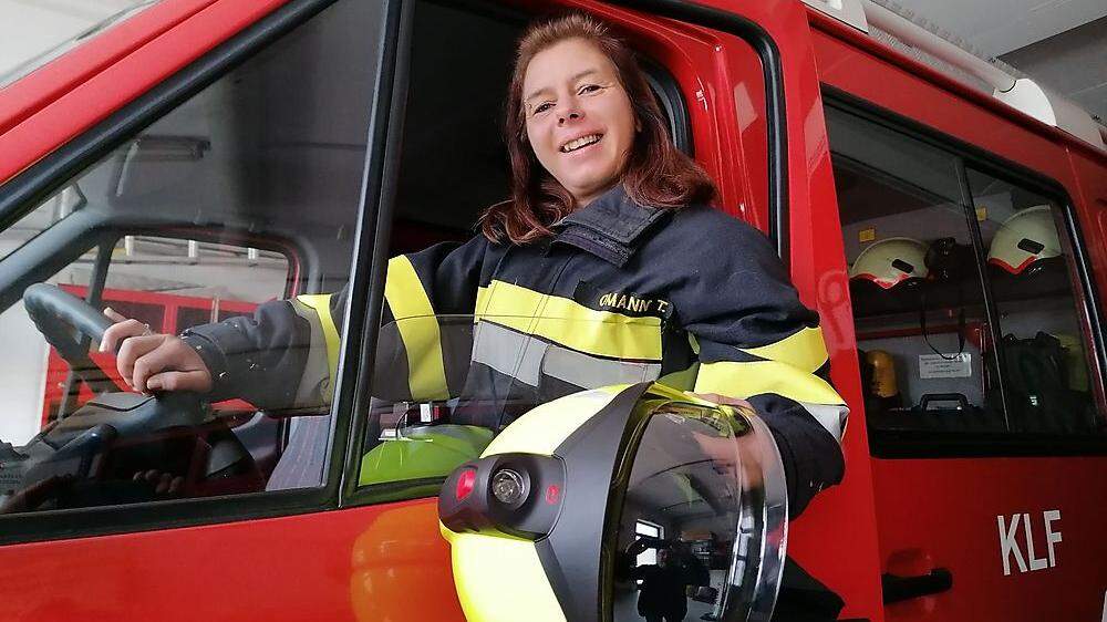 Ist seit 19 Jahren bei der Freiwilligen Feuerwehr St. Martin aktiv: die Villacherin Tamara Omann-Wissotzky 
