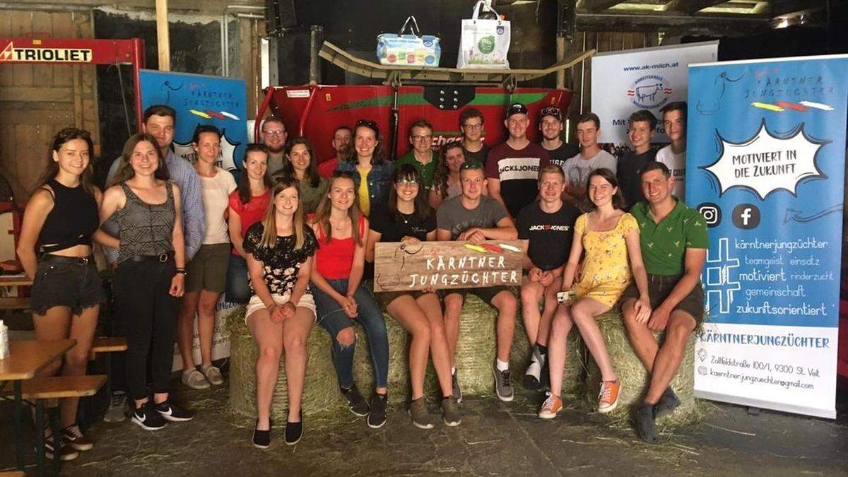 Die Jungzüchter beim Stammtisch in Kirbach im Gailtal