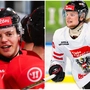 Ian Scherzer (links) verpasste 2024 den WM-Cut knapp, Thomas Klassek war schon Kapitän der U18 und U20 des ÖEHV