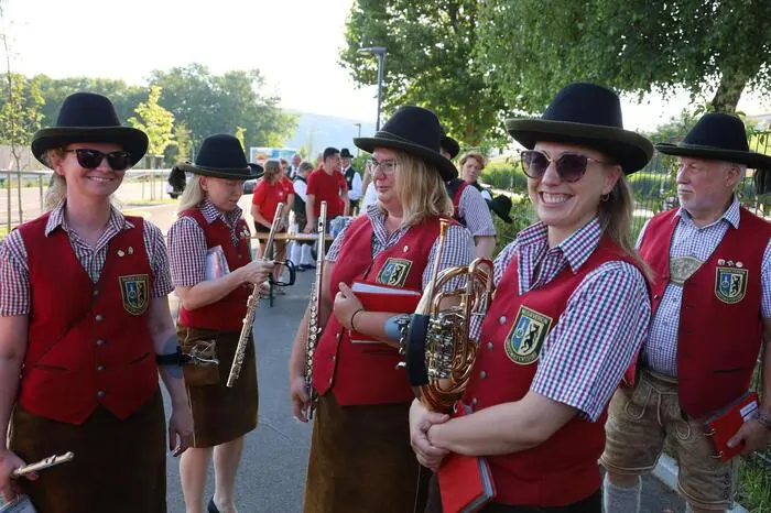 Musikalische Klänge von den unterschiedlichsten Blasinstrumenten füllten die Luft beim Bezirksmusikertreffen