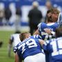 Bernhard Raimann (links) und die Indianapolis Colts verloren in Green Bay 