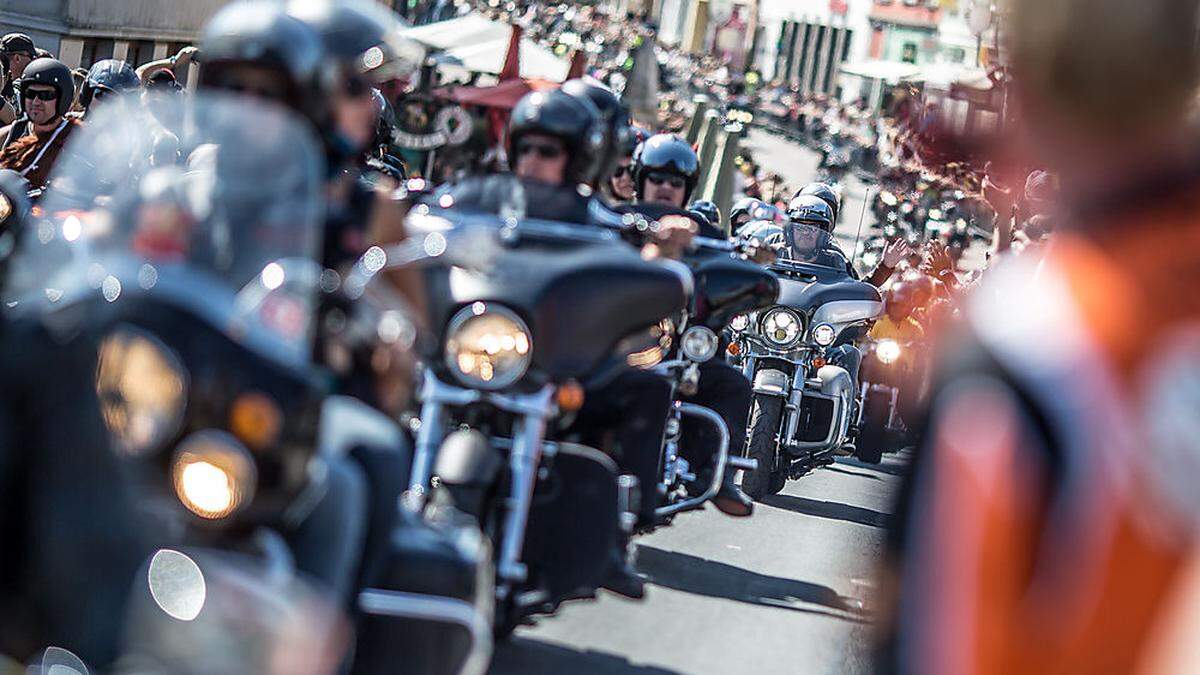 Die Harley-Parade steuert auch Feldkirchen an