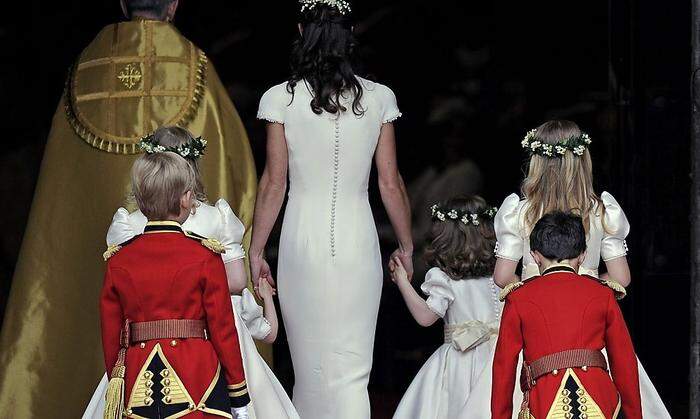Machte mit ihrer Kehrseite Schlagzeilen: Pippa Middleton bei der royalen Hochzeit