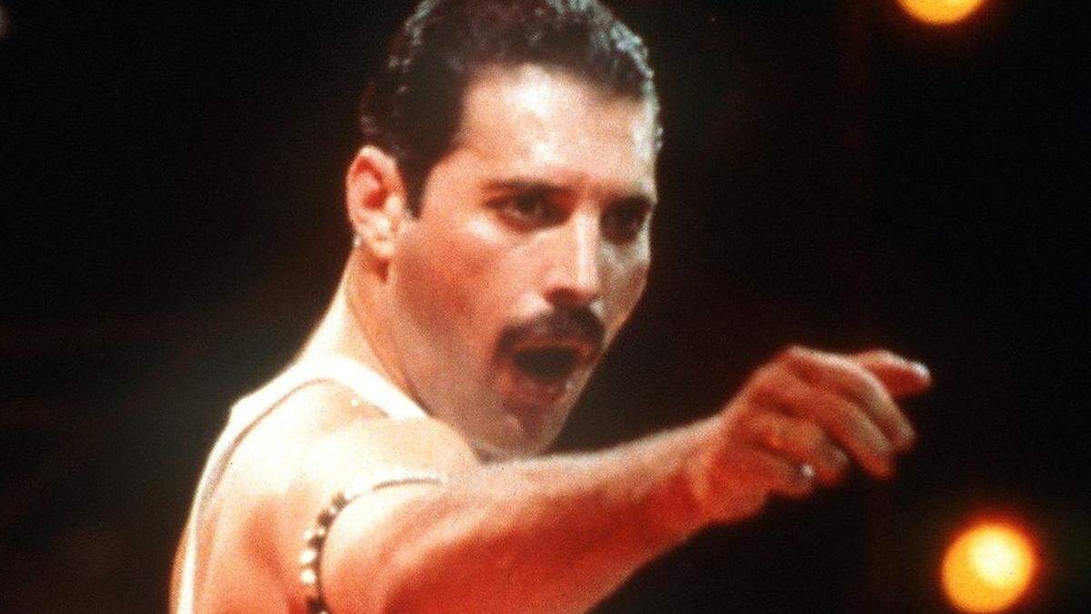 Freddie Mercury (1946-1991) machte &quot;Queen&quot; zum Kult