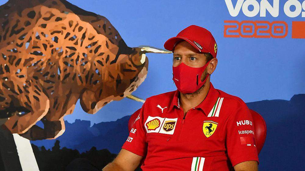 Vettel bei der Pressekonferenz