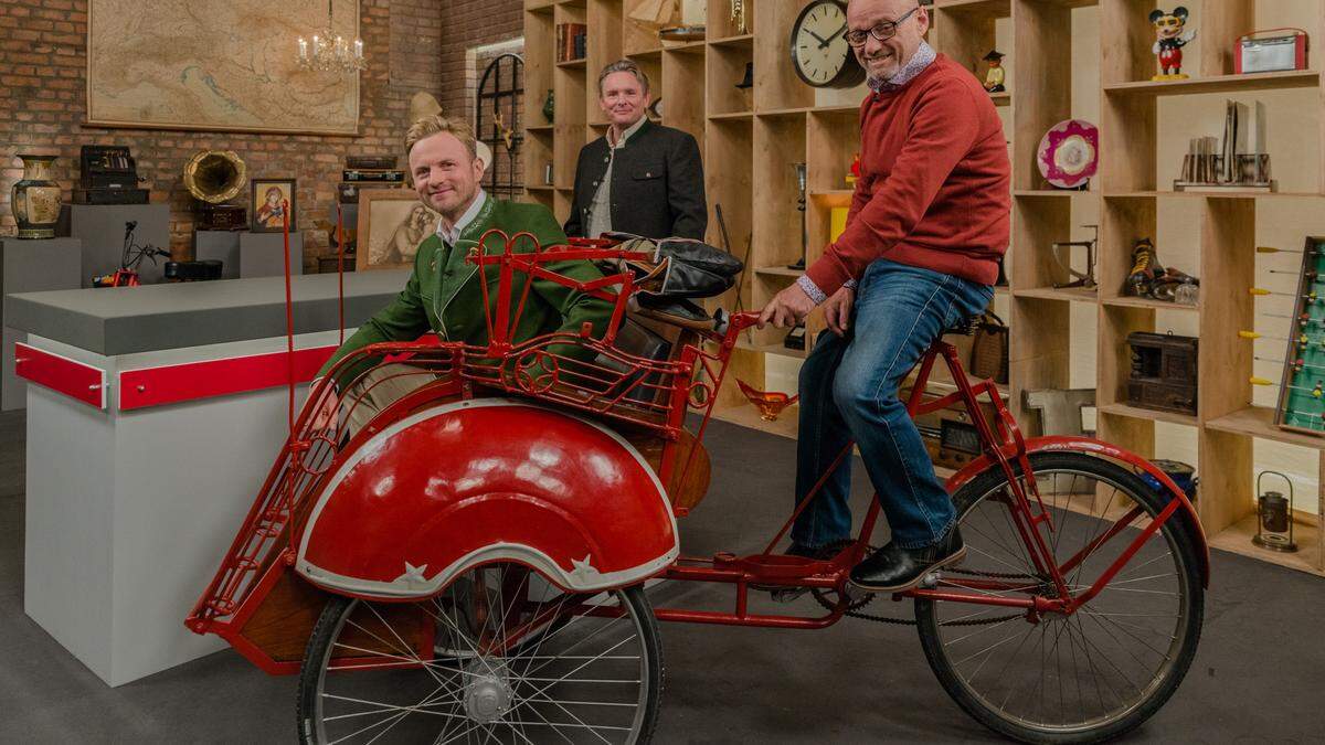 Bernhard Freithofnig (hinten), Willi Gabalier und Mario Hämmerle (vorne)