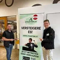 Start-up-Unternehmer Philipp Krisper (rechts) und sein Geschäftspartner Bernhard Lampl (links)