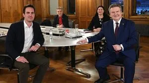 Christoph Wiederkehr (links) mit Michael Ludwig (rechts)