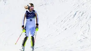 Für Lena Dürr lief es beim Olympia-Slalom extrem enttäuschend